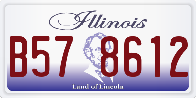 IL license plate B578612