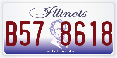 IL license plate B578618