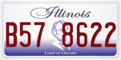 IL license plate B578622