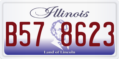 IL license plate B578623
