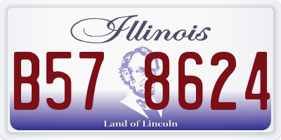 IL license plate B578624