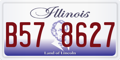 IL license plate B578627
