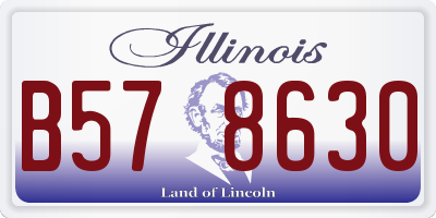 IL license plate B578630