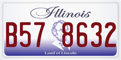 IL license plate B578632