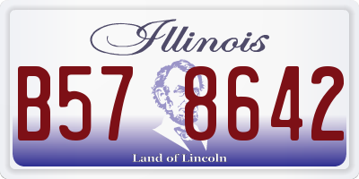 IL license plate B578642