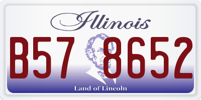 IL license plate B578652