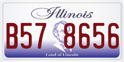 IL license plate B578656