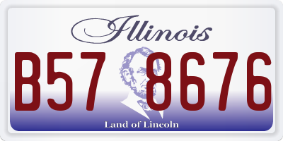 IL license plate B578676