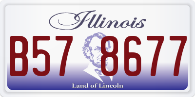 IL license plate B578677