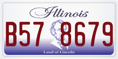 IL license plate B578679