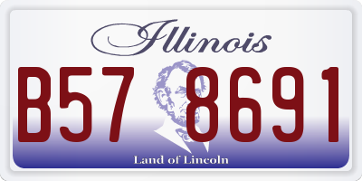IL license plate B578691