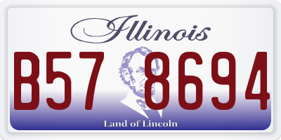 IL license plate B578694