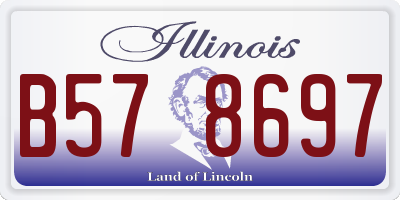 IL license plate B578697