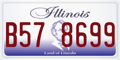 IL license plate B578699