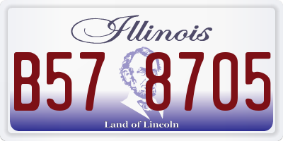 IL license plate B578705