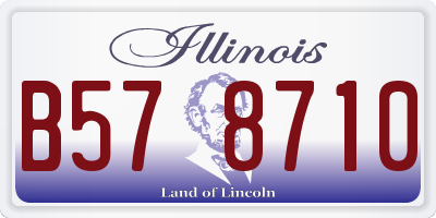 IL license plate B578710