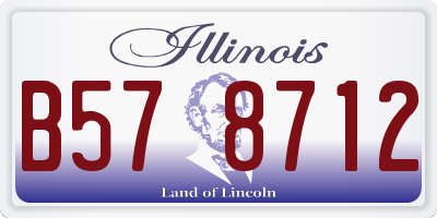 IL license plate B578712