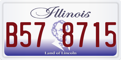 IL license plate B578715