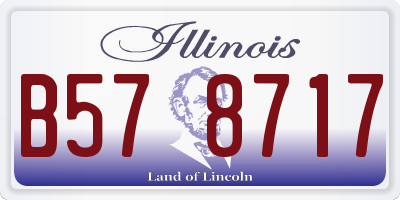 IL license plate B578717