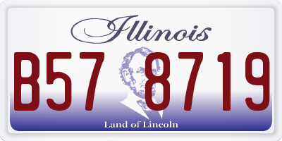 IL license plate B578719
