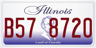 IL license plate B578720