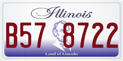 IL license plate B578722