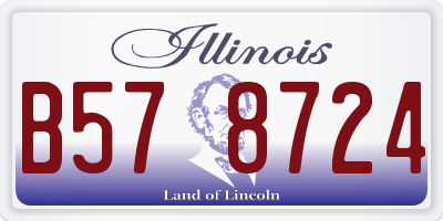 IL license plate B578724
