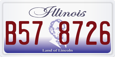 IL license plate B578726