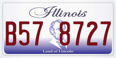 IL license plate B578727