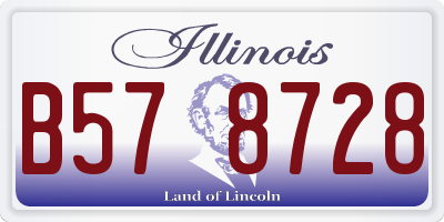 IL license plate B578728