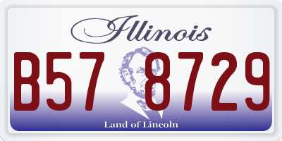 IL license plate B578729