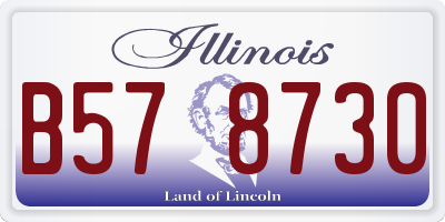 IL license plate B578730