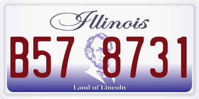 IL license plate B578731