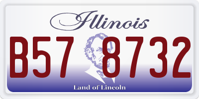 IL license plate B578732