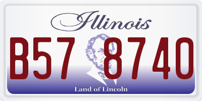 IL license plate B578740
