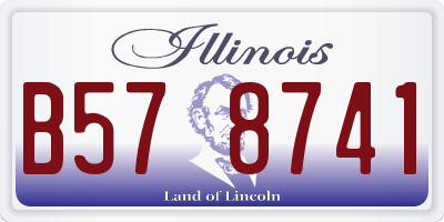 IL license plate B578741