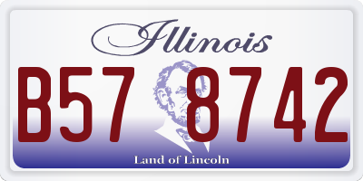 IL license plate B578742