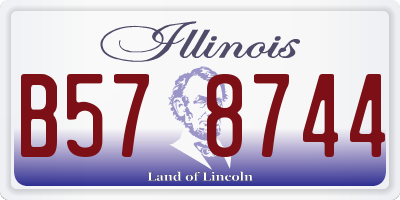 IL license plate B578744