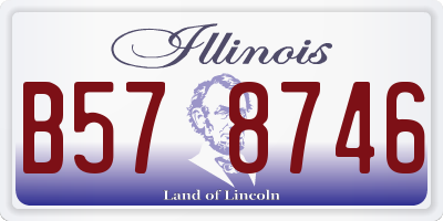 IL license plate B578746