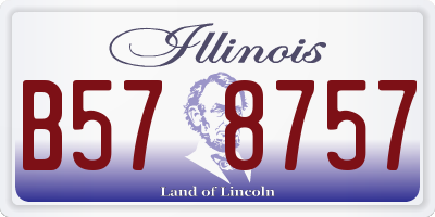 IL license plate B578757