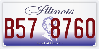 IL license plate B578760