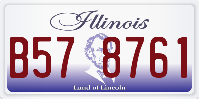 IL license plate B578761