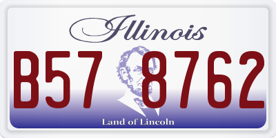 IL license plate B578762