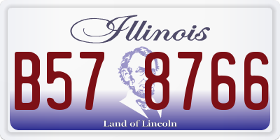 IL license plate B578766