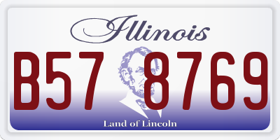 IL license plate B578769
