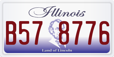 IL license plate B578776