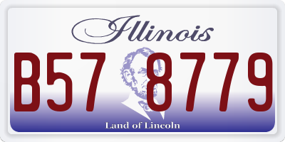 IL license plate B578779