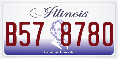 IL license plate B578780