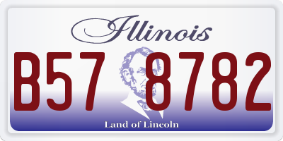IL license plate B578782
