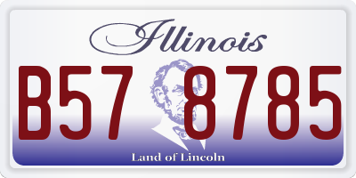 IL license plate B578785